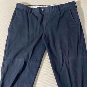 Jcrew mens Bowery slim fit navy chinos